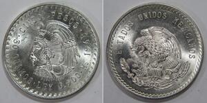 5 Peso México Plata 