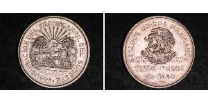 5 Peso México Plata 