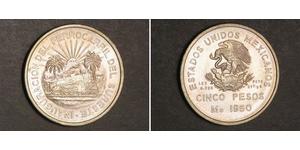 5 Peso Mexiko Silber 