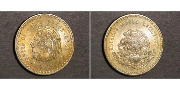 5 Peso Mexiko Silber 