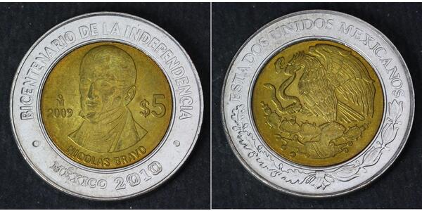 5 Peso Messico  