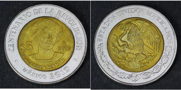 5 Peso Messico  
