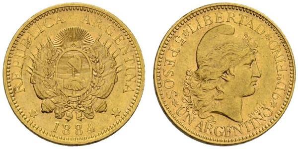 5 Peso 阿根廷 金 