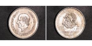 5 Peso Second Federal Republic of Mexico (1846 - 1863) 銀 Miguel Hidalgo