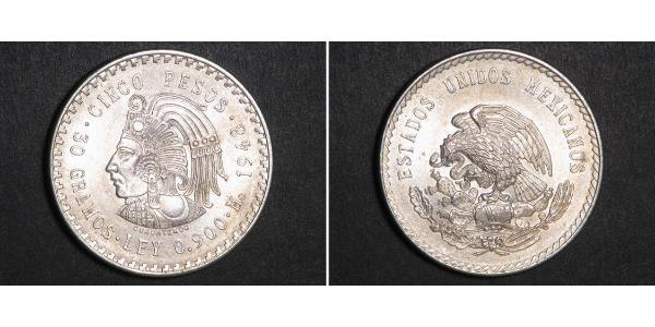 5 Peso 墨西哥 銀 