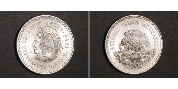 5 Peso 墨西哥 銀 
