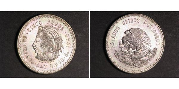 5 Peso 墨西哥 銀 