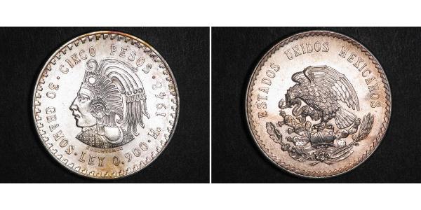 5 Peso 墨西哥 銀 