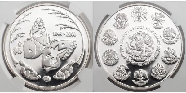 5 Peso 墨西哥 銀 