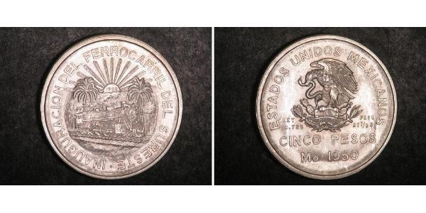 5 Peso 墨西哥 銀 