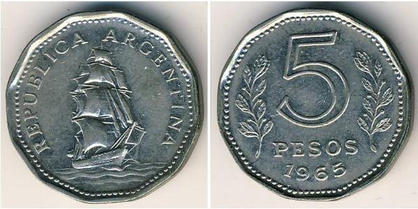 5 Peso 阿根廷 銅/镍 