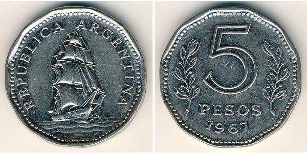 5 Peso 阿根廷 銅/镍 