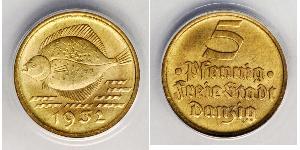 5 Pfennig Gdansk (1920-1939) Alluminio/Bronzo 