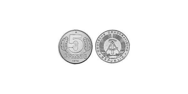 5 Pfennig República Democrática Alemana (1949-1990) Aluminio 