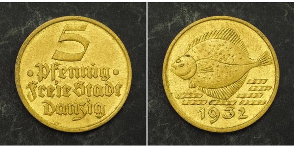 5 Pfennig Gdansk (1920-1939) Bronze/Aluminium 