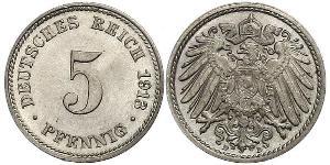 5 Pfennig Empire allemand (1871-1918) Cuivre/Nickel 