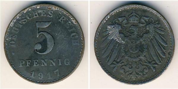 5 Pfennig Alemania Níquel/Cobre 