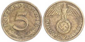 5 Pfennig Alemania nazi (1933-1945)  