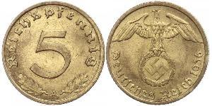 5 Pfennig Alemania nazi (1933-1945)  