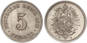 5 Pfennig Deutsches Kaiserreich (1871-1918)  