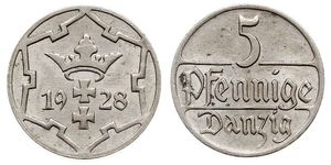 5 Pfennig Gdansk (1920-1939)  