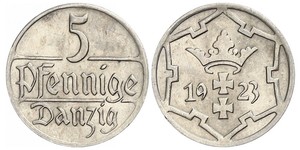 5 Pfennig Gdansk (1920-1939)  