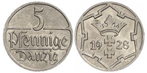 5 Pfennig Gdansk (1920-1939)  