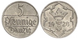 5 Pfennig Gdansk (1920-1939)  