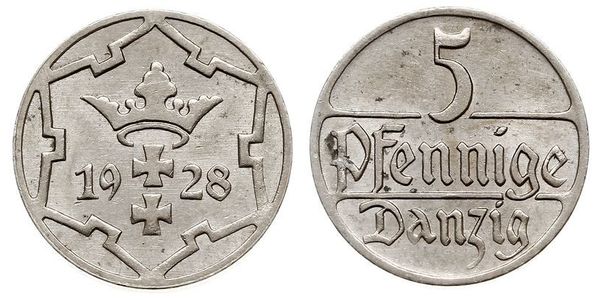 5 Pfennig Gdansk (1920-1939)  