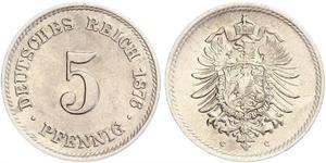 5 Pfennig German Empire (1871-1918)  