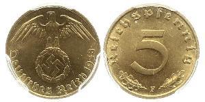 5 Pfennig Germania nazista (1933-1945)  