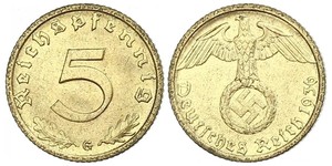 5 Pfennig Germania nazista (1933-1945)  