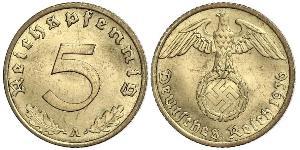 5 Pfennig Germania nazista (1933-1945)  