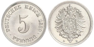 5 Pfennig Imperio alemán (1871-1918)  