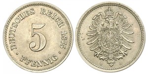 5 Pfennig Imperio alemán (1871-1918)  