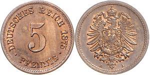 5 Pfennig Imperio alemán (1871-1918)  