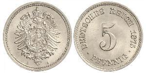 5 Pfennig Impero tedesco (1871-1918)  