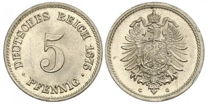 5 Pfennig Impero tedesco (1871-1918)  