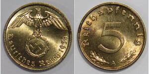 5 Pfennig Troisième Reich (1933-1945)  