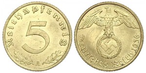 5 Pfennig Troisième Reich (1933-1945)  