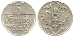 5 Pfennig 但澤自由市 (1920 - 1939)  