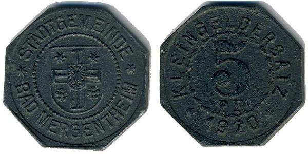 5 Pfennig 德国  