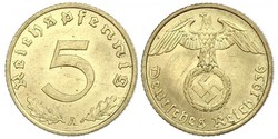5 Pfennig 納粹德國 (1933 - 1945)  