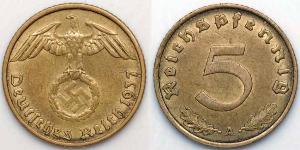 5 Pfennig 納粹德國 (1933 - 1945)  