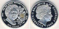 5 Pound Guèrneseyi Argent 