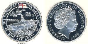 5 Pound Guèrneseyi Argent 