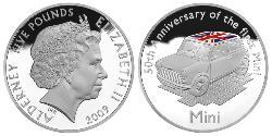 5 Pound Regno Unito (1922-) Argento Elisabetta II (1926-2022)