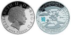 5 Pound Regno Unito (1922-) Argento Elisabetta II (1926-2022)