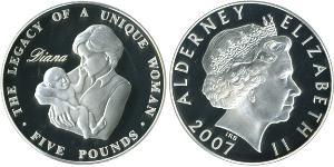 5 Pound Regno Unito (1922-) Biglione Argento 