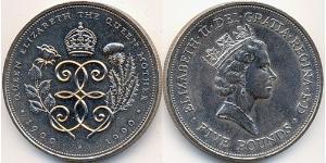 5 Pound United Kingdom (1922-) Copper/Nickel Elizabeth II (1926-2022)